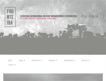 Tablet Screenshot of fronteirafestival.com